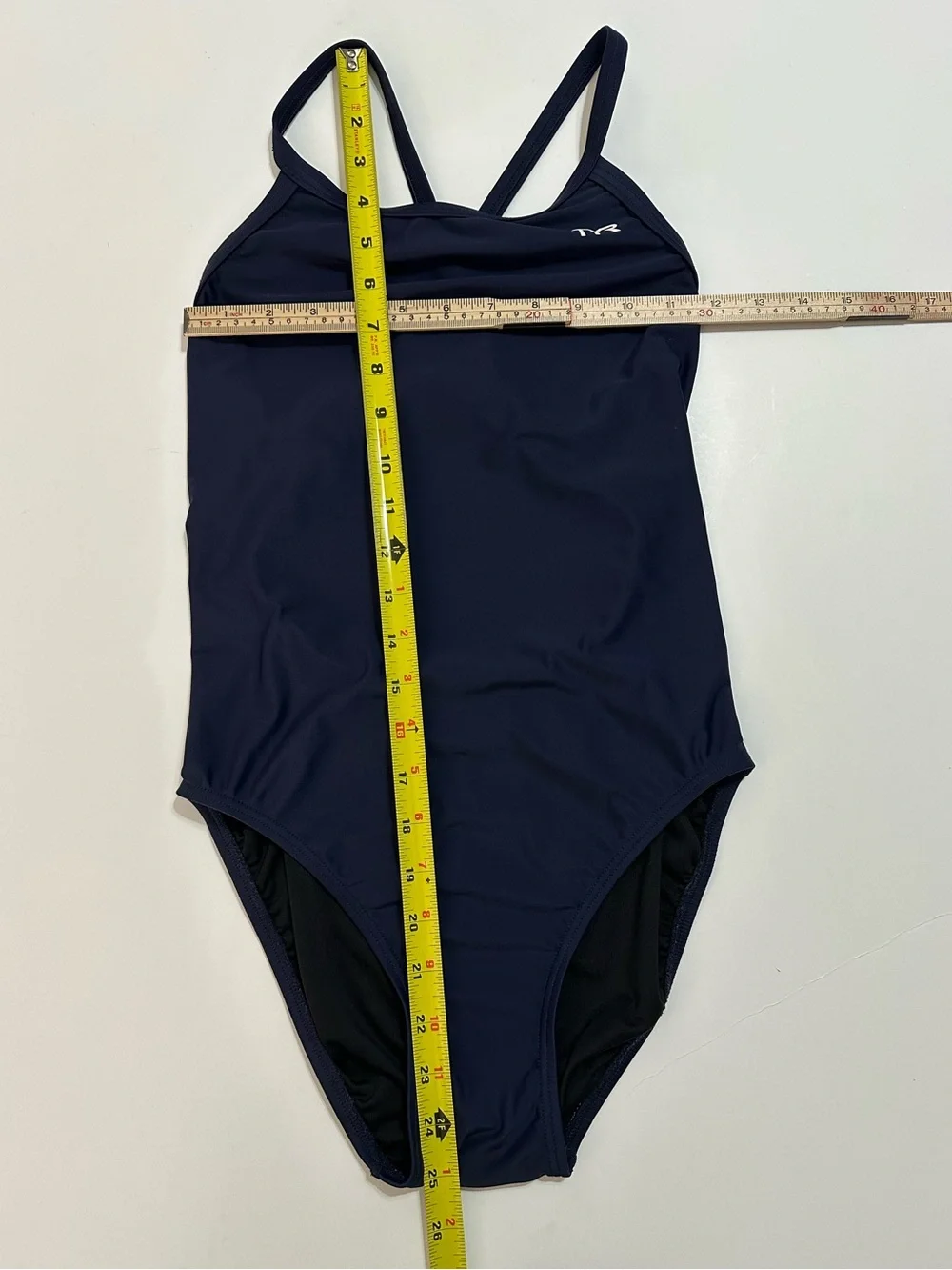 TYR NAVY RACERBACK COMPETITION ONE PIECE SWIMSUIT WOMEN’S SIZE 34